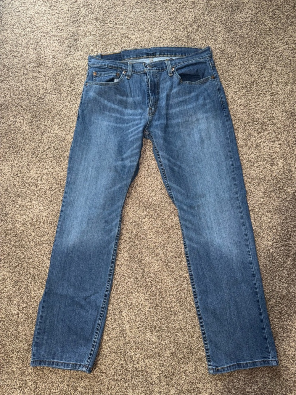 Levi's Men's Straight Fit Blue Denim Jeans